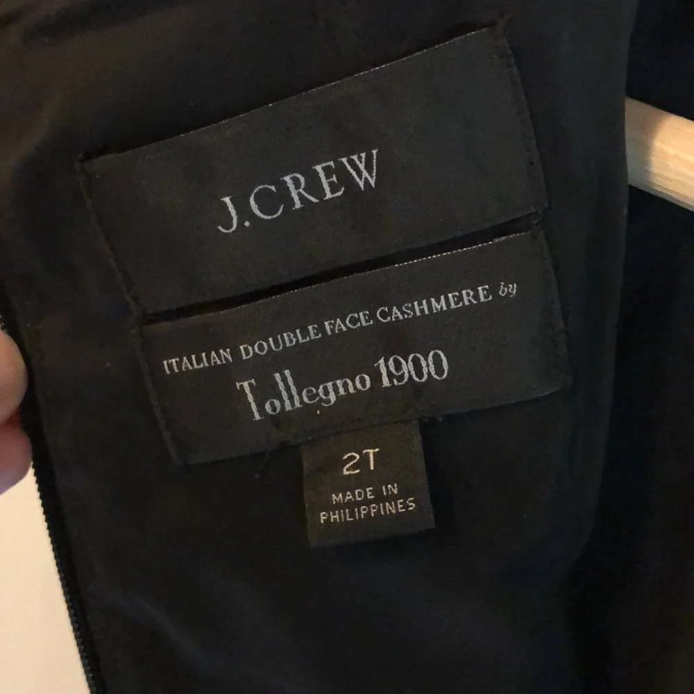 J. Crew 2 Tall black wool cashmere sleeveless black dress size 2T - Picture 7 of 7